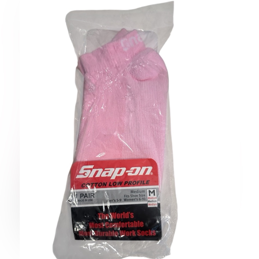 Snap Pink Low Profile Cotton Socks